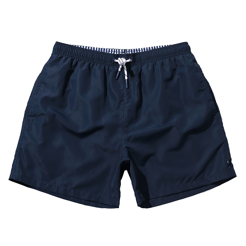 纯色沙滩裤男宽松泳裤海边度假速干带内衬大码海滩裤温泉裤三分裤