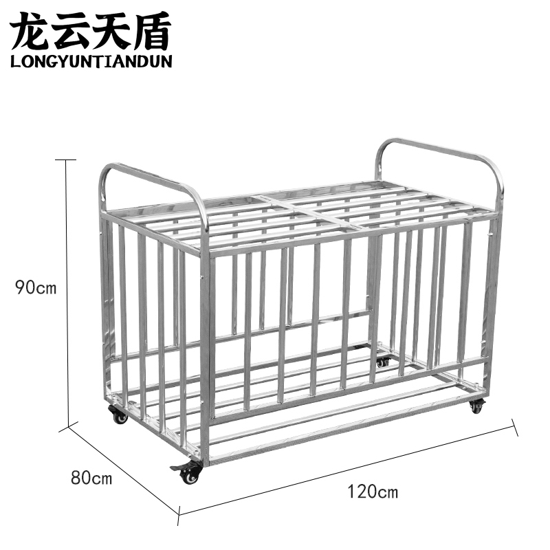 龙云天盾不锈钢篮球车收纳球车篮球皮球置球架篮球收纳车收纳球框有盖大号高清大图