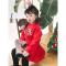 [2件2折价:46]moomoo童装女童新年款毛织套装春秋新款时尚可爱卡通两件套
