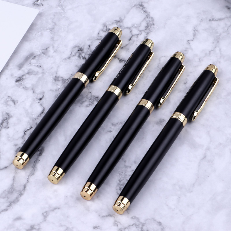 宝克（BAOKE）PC109 0.7mm绅宝中性签名笔商务办公学习练字 黑色 12支装高清大图