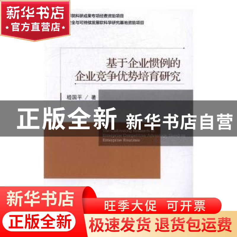正版 基于企业惯例的企业竞争优势培育研究 嵇国平著 经济管理出高清大图