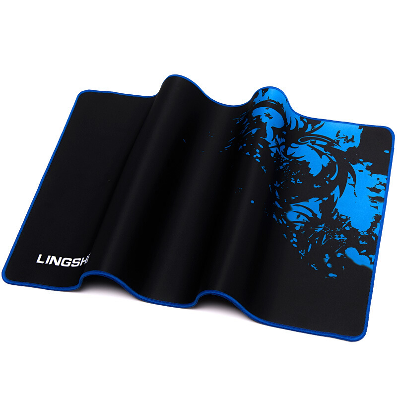 灵蛇游戏鼠标垫超大电脑桌垫加厚办公桌键盘垫精密包边防滑可水洗p21