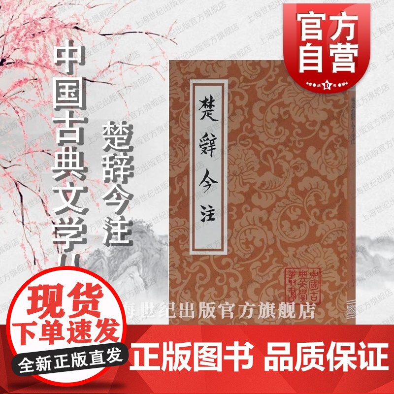 楚辞今注 中国古典文学丛书正版书籍 宋代洪兴祖楚辞补注为底本重新作注 古典文学古籍今注今译 上海古籍出版社高清大图