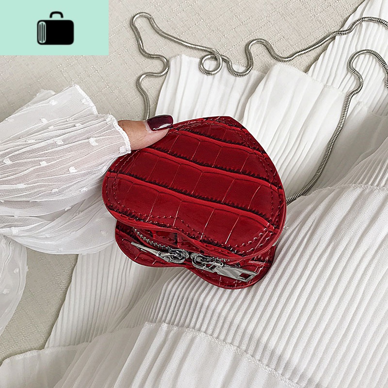 迷你小包包女2020新款韩版洋气链条单肩爱心包时尚百搭斜挎零钱包NEW LAKE高清大图