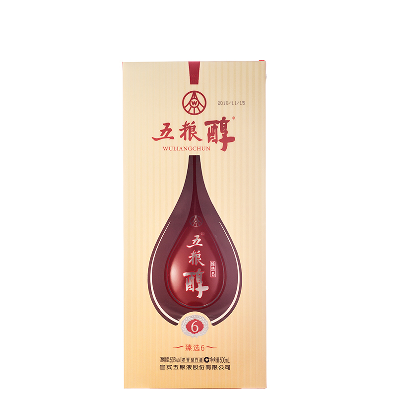 五粮液 股份有限公司 五粮醇 臻选6 50度500ml 单瓶装 浓香型白酒