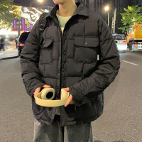 唐狮男装羽绒服冬季新款男衬衫羽绒小细节男款羽绒服男装羽绒服