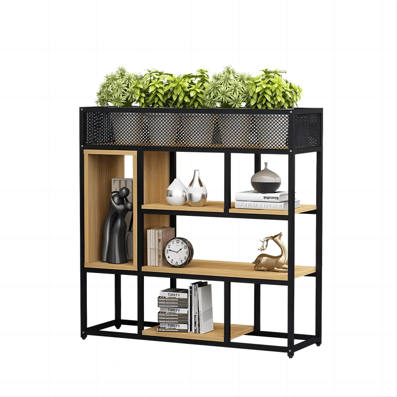 办公室隔断柜 铁艺屏风置物架 装饰绿植装饰花架1000*1100mm/个图片