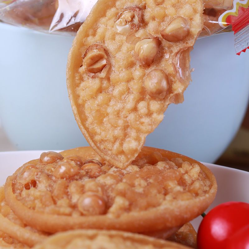 江西豆饼特产锅巴饼干零食赣州月亮巴粑休闲小吃花生巴豆子饼