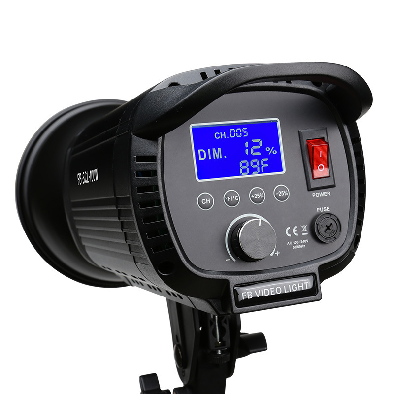 沣标FB-SCL-60W 摄影灯室内主播直播LED补光灯摄像灯视频灯光影楼实景棚拍摄太阳灯常亮影视灯