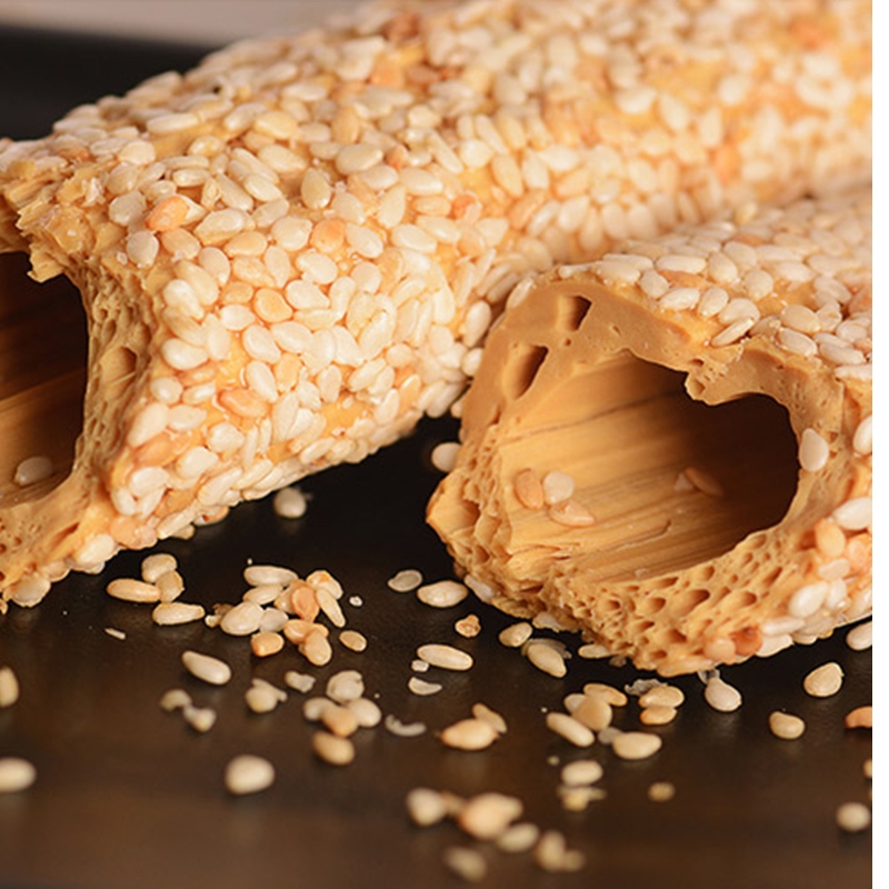 黑白芝麻糖1000g袋装灶糖特色美食小吃麦芽糖休闲粘牙小零食 250g白