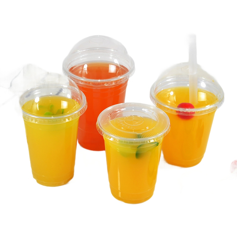 塑杯商用透明杯一次性奶茶塑料杯果汁饮料杯啤酒冷饮杯24盎司pet杯100