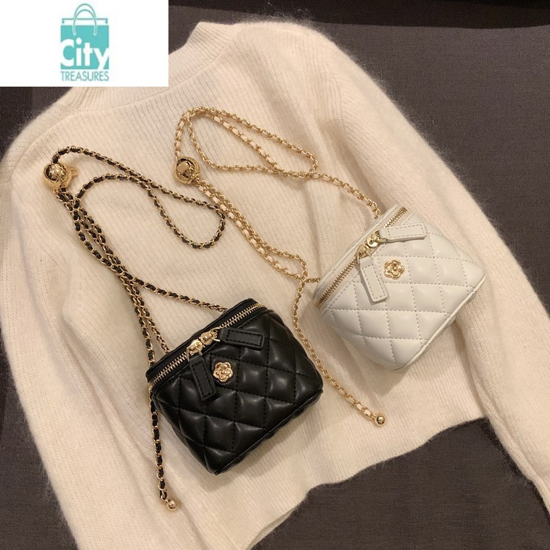 bangdou赵露思同款包包桑稚偷偷藏不住迷你通用女包单肩斜挎包菱格