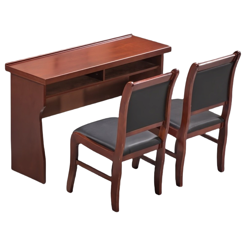 珂洋 培训桌会议桌 140*40*75cm(一桌二椅) 套高清大图