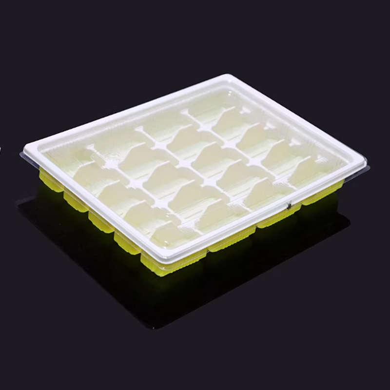 金桂昊 一次性饺子打包盒 20格黄白色带盖*400套 箱高清大图