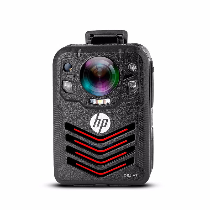 惠普(hp)DSJ-A7执法记录仪 1296P高清红外夜视 3600万像素 黑色 256G
