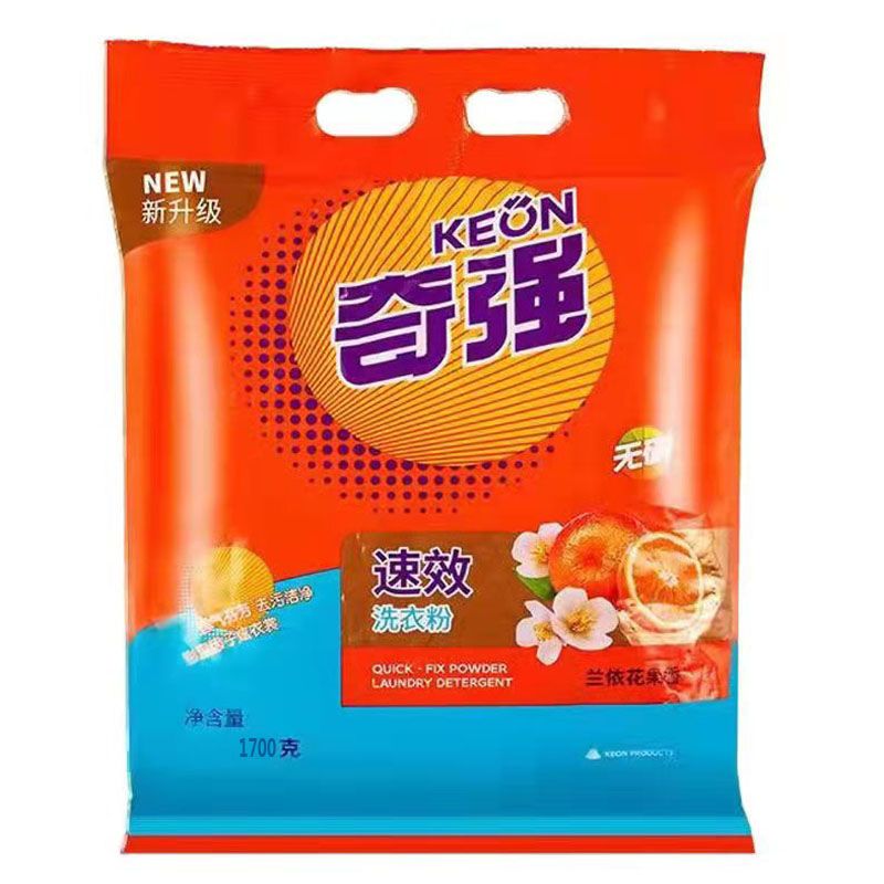 奇强速效洗衣粉高效去污持久留香柔软不伤衣家庭装除菌去渍不伤手奇强