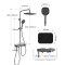九牧(JOMOO)淋浴花洒套装贴墙大置物钢琴键浴室喷头淋浴器增压喷枪淋雨花洒 [钢琴键增压花洒]36677枪灰