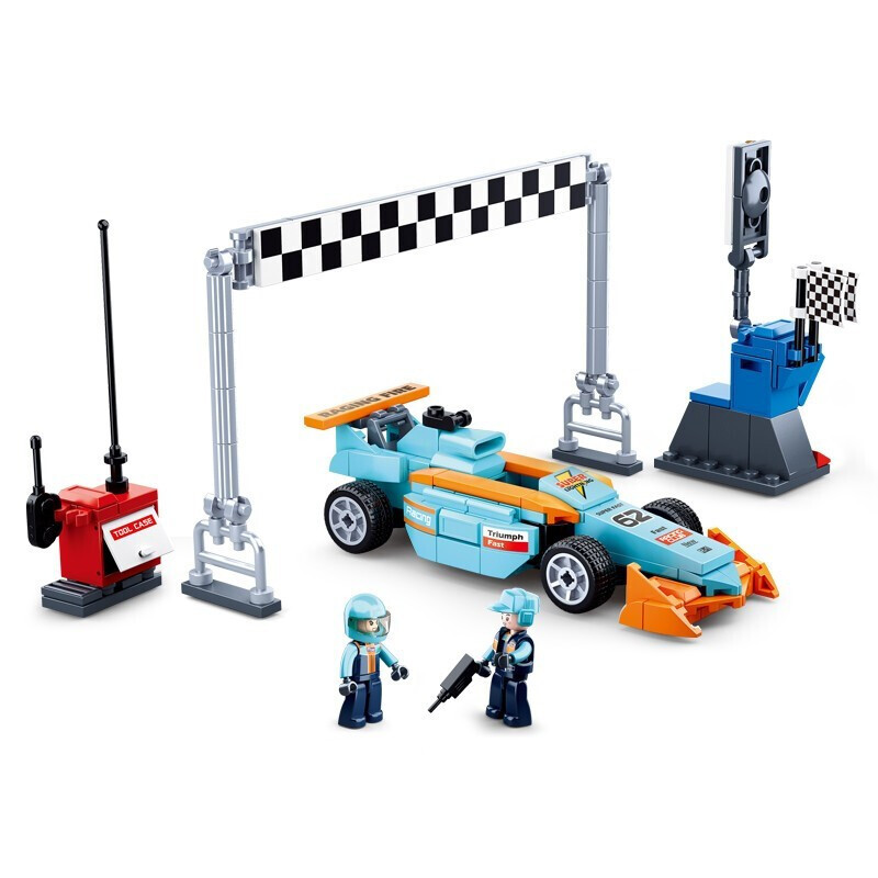 小鲁班兼容乐高城市f1方程式超级赛车跑车模型拼装积木组装汽车系列