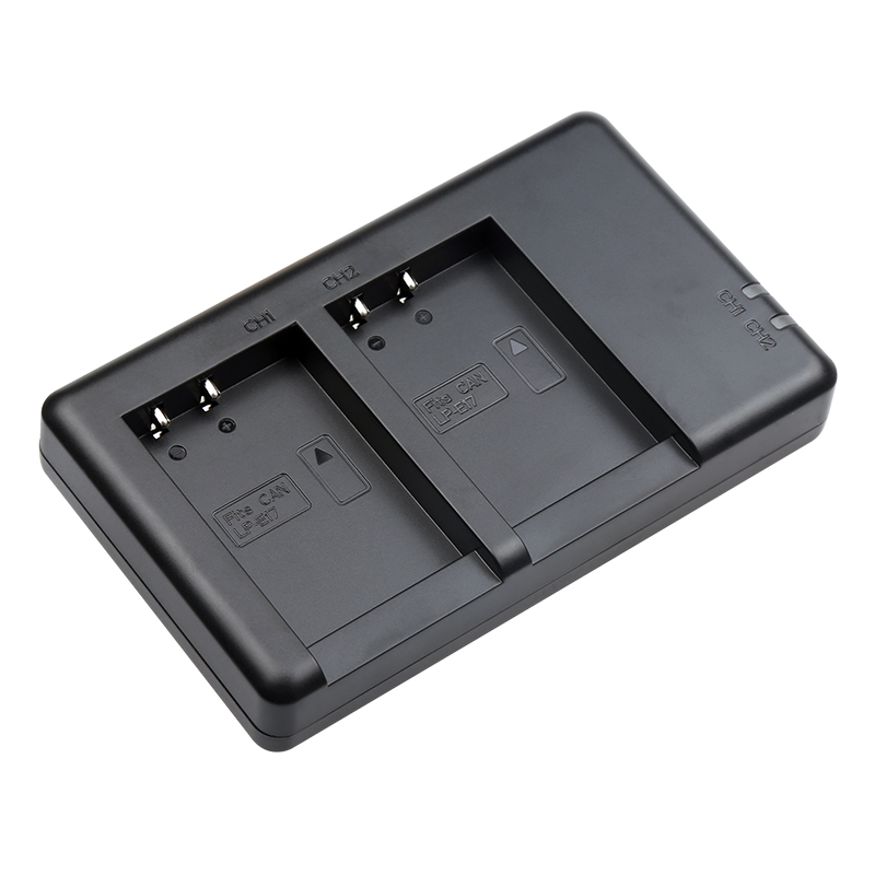 沣标双充LP-E17移动双充EOSM3M5M6760D800D77D200D佳能微单电池双槽充电器