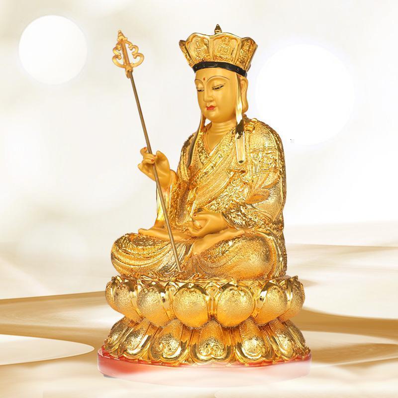 地藏佛像摆件玄关家用供奉坐莲地藏菩萨像风水工艺品_101_233