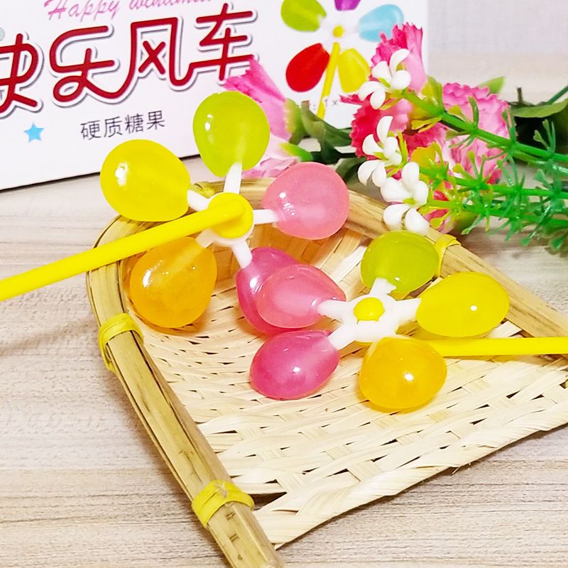 快乐风车棒棒糖 儿童礼物玩具糖五彩创意糖果批发 快乐风车[10支]