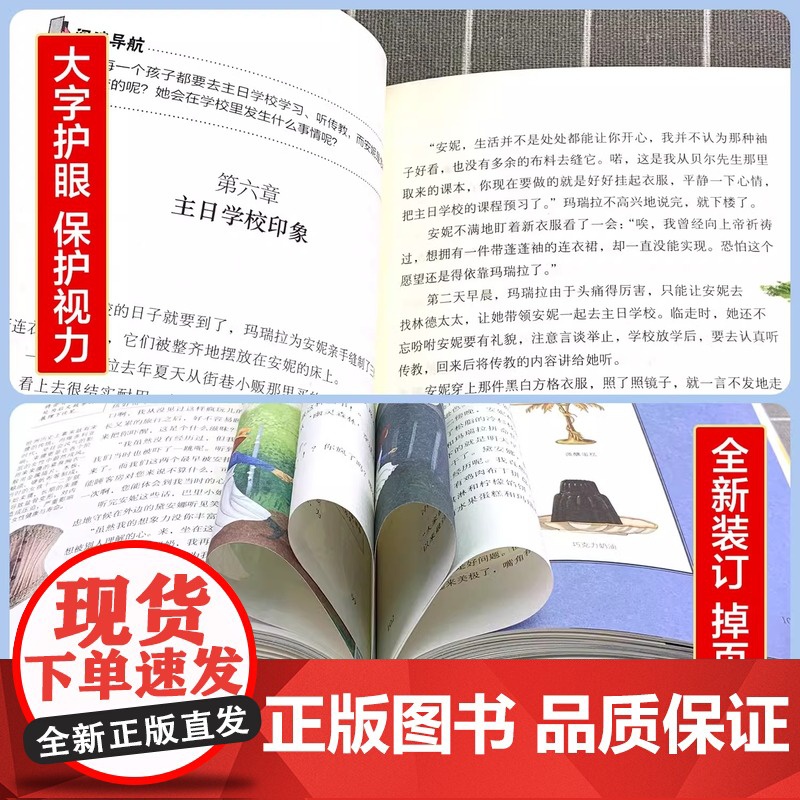 绿山墙的安妮正版原著全集蒙哥马利小学生三四五六年级阅读必读课外书上下册青少年儿童文学经典书籍绿野仙踪世界名著小说高清大图