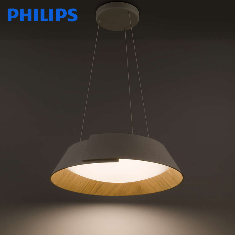 飞利浦(PHILIPS)led吸顶灯 现代中式圆形卧室灯客厅灯 天然木质灯饰灯具餐吊灯 Philips吸顶灯逸合