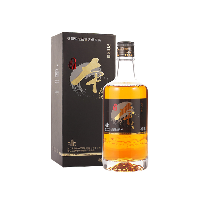 塔牌2014本原酒500mL装无焦糖色黄酒半干型加饭酒花雕酒年份老酒(买2瓶赠礼袋)