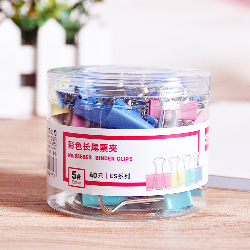 得力(deli) 8555长尾夹 单盒装