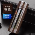 富光玻璃杯水杯男女双层便携夏天大容量家用茶水分离过滤泡茶杯子 咖啡色320ml 默认尺寸