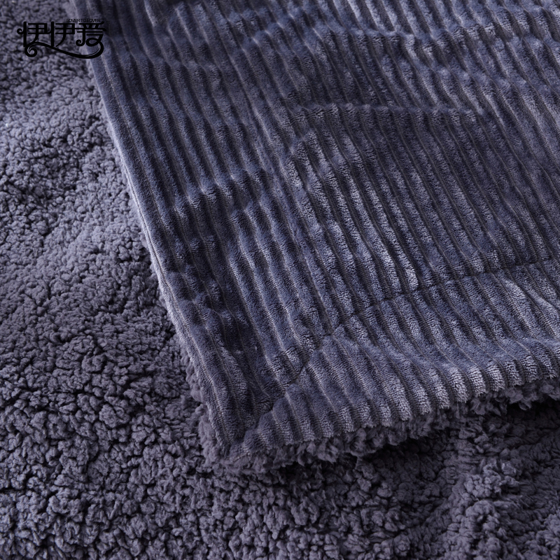 伊伊爱 秋冬保暖芬兰绒毯加厚双层毛毯150*200cm(条)高清大图