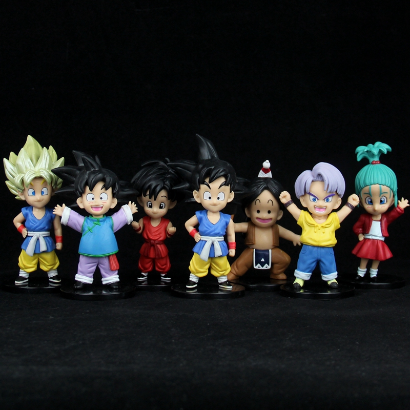 Q版七龙珠童幼年孙悟空小林琪琪贝吉塔特兰克斯手办公仔模型摆件 袋装 二代七龙珠公仔全七款 当天发货 图片 高清实拍大图 苏宁易购