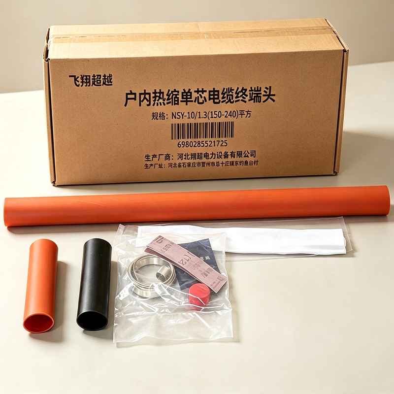 飞翔超越 户内热缩单芯电缆终端头 NSY-10/1.3(150-240)平方 套高清大图