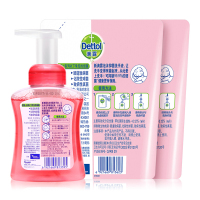 (Dettol) 滴露洗手液抑菌泡沫洗手液 樱桃芬芳 250ml+225ml*2 特惠装 儿童洗手液 洗手液泡沫