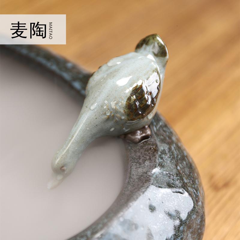 美帮汇新中式创意陶瓷流水器喷泉加湿器开业礼品办公家居摆件高清大图