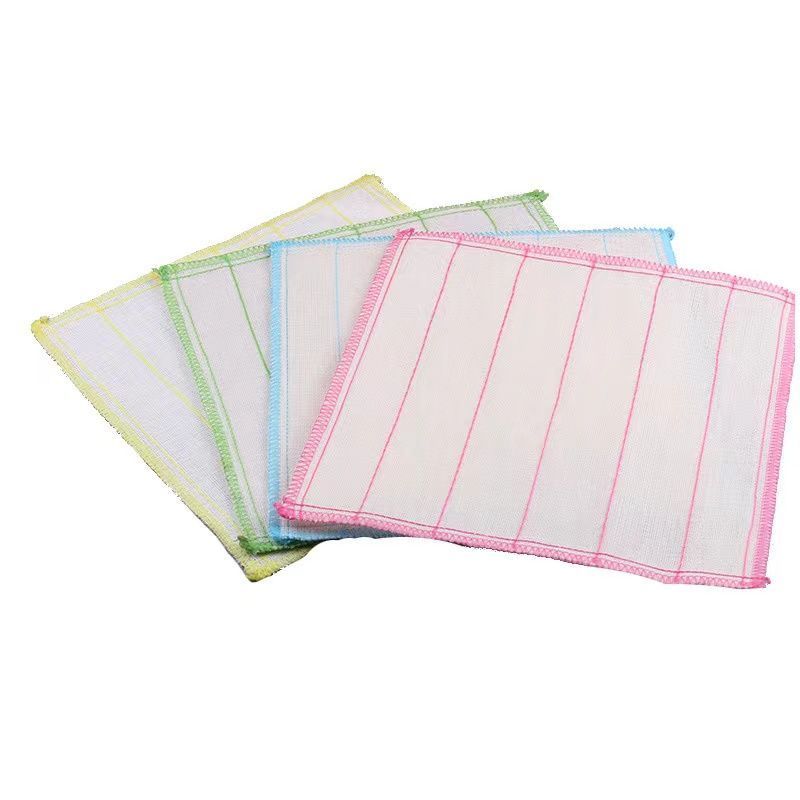 蔚岸洗碗布5层 加棉不掉絮吸水 厨房抹布加密洗碗巾 网纱洗碗布30*30cm/块高清大图
