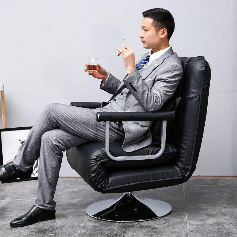 老板椅可躺家用大班椅闪电客旋转升降办公电脑椅折叠床懒人沙发椅子