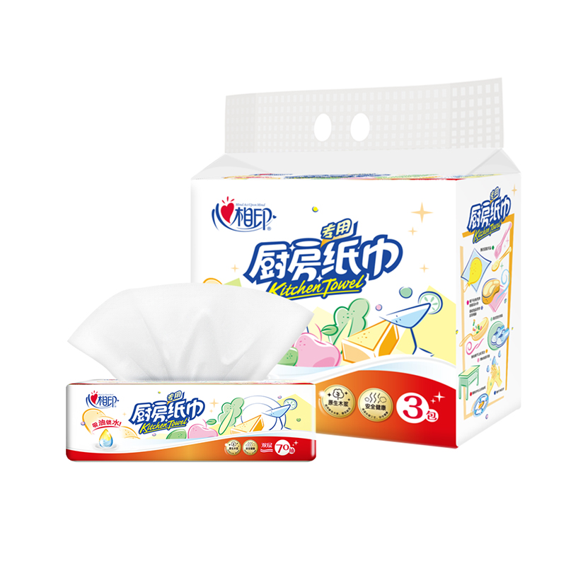 心相印厨房纸巾70抽*12包KDT170(箱装) ADA00946