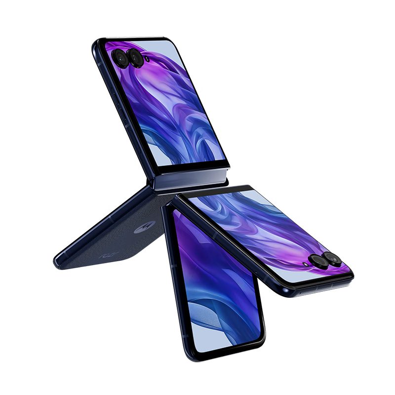 摩托罗拉moto razr 50 Ultra 复古丹宁 12GB+256GB 骁龙8S Gen3芯 4英寸+6.9英寸双屏 IPX8抗水 45W快充 5GAI手机高清大图
