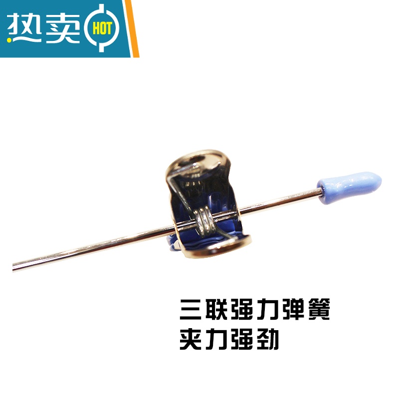 敬平裤夹子家用强力裤架浸塑防滑jk裤裙夹毛巾内衣夹伸缩不锈钢 浅灰色 6个高清大图