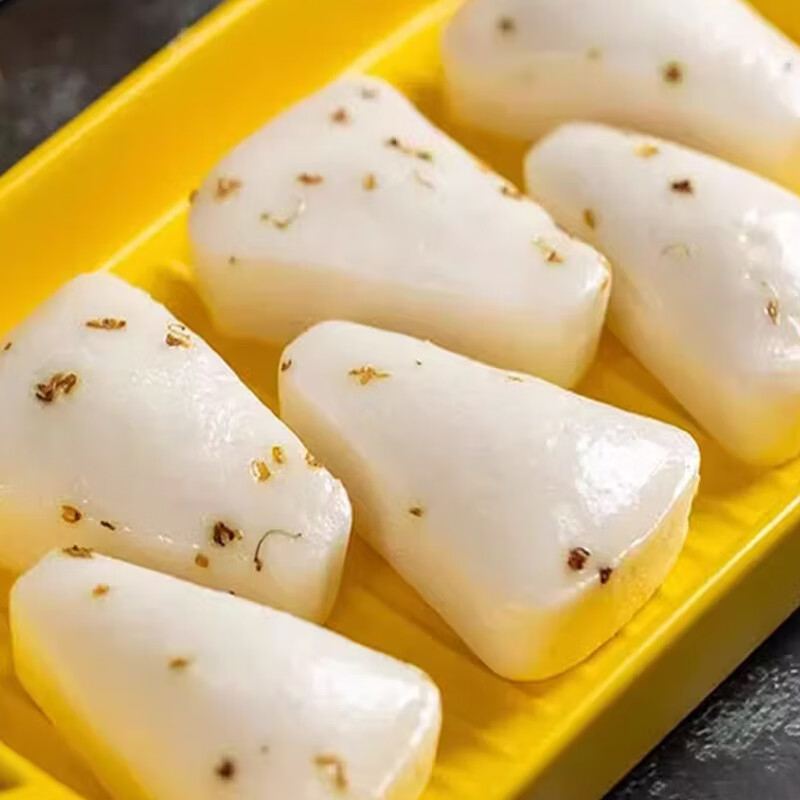 千味央厨白糖桂花糕浓郁花香甜而不腻微弹爽口细腻松软300g*3袋(包装随机)高清大图