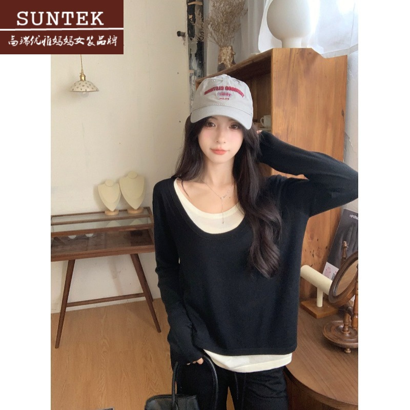 suntek女士针织毛衣