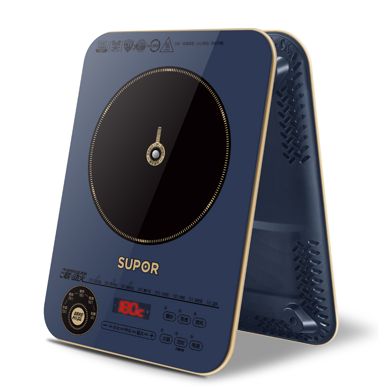 苏泊尔(SUPOR)电磁炉 C22-ID31(真不锈炒锅+复底立盖汤锅)
