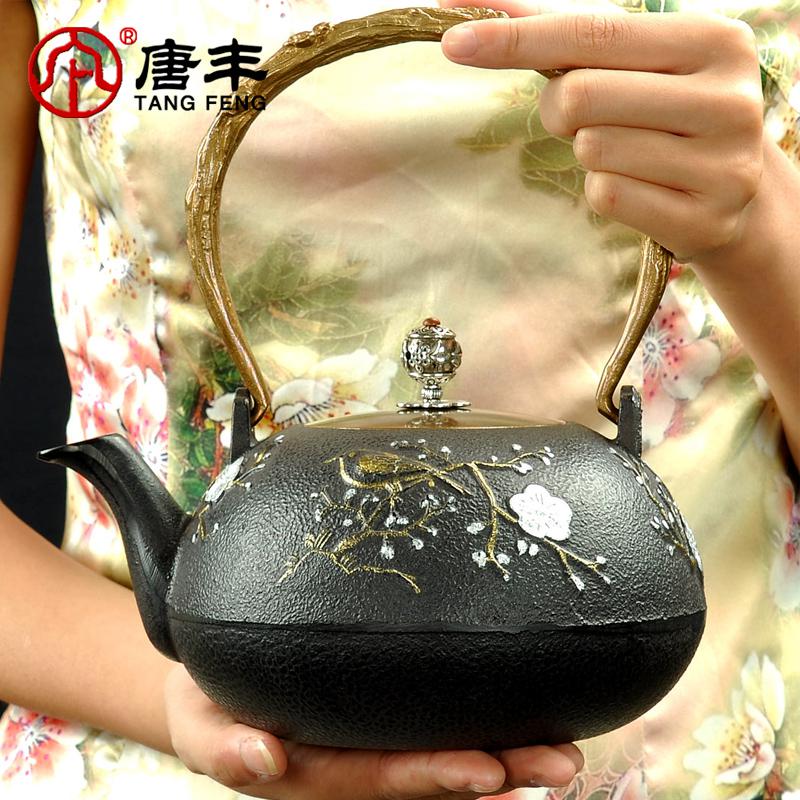 家柏饰(CORATED)描金铁壶铸铁壶大号老铁壶功夫茶具茶壶煮水壶TF3137z高清大图