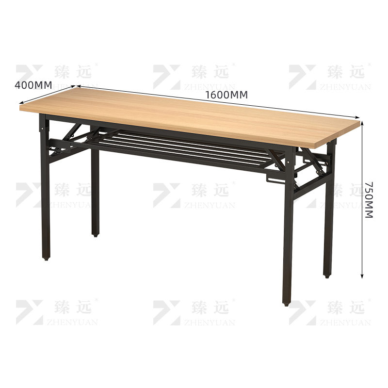 臻远ZY4082131 办公家具办公桌职员桌折叠桌长条桌 双层1600*400*750