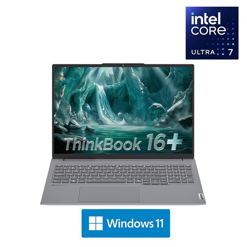 联想ThinkPad ThinkBook 16+ 01CD 16英寸标压便携轻薄笔记本电脑 定制(英特尔Evo平台认证酷睿Ultra 7 255H 32G内存 2T固态 3K)
