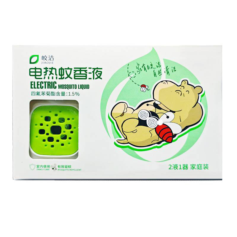皎洁 电热蚊香液 2液1器 盒高清大图