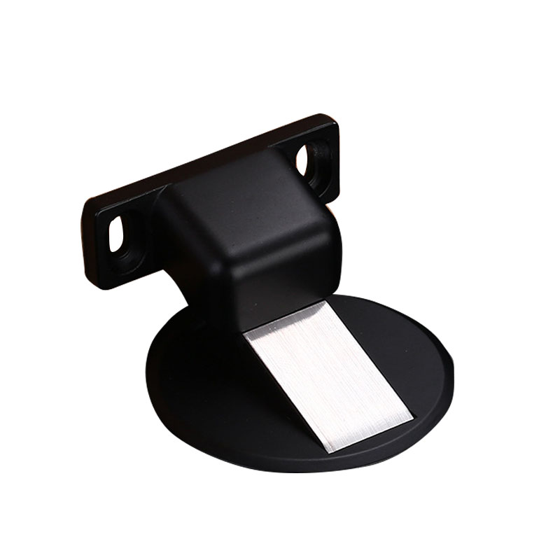 红鲸鱼 阻门器 锌合金免打孔隐形地吸(黑色)1个