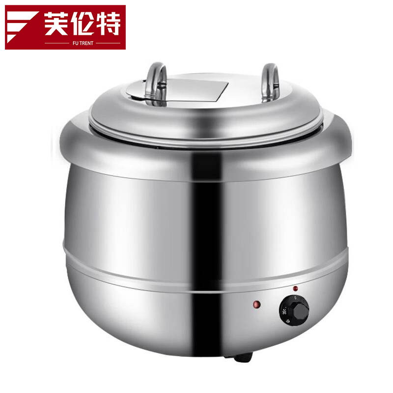 芙伦特 厨房保温售饭机暖汤煲 暖粥桶保温汤桶 不锈钢鼓形电热暖汤煲保温餐炉 FLT-GT-DRNTL-13高清大图