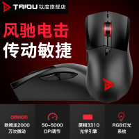 钛度 (Taidu)LOL电竞游戏鼠标 USB有线鼠标 绝地求生吃鸡鼠标 RGB炫彩灯光 人体工学 TSG551 守望者